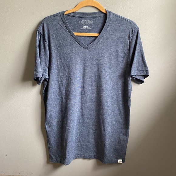 Lucky Brand Other - Men’s Lucky Brand V Neck T-Shirt SZ Small Blue